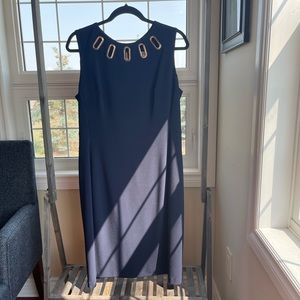 Joseph Ribkoff Navy blue Sheath Dress.